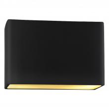 Justice Design Group CER-5650W-CBGD-LED2-2000 - Large ADA Rectangle (Outdoor) LED Wall Sconce - Closed Top