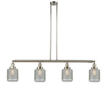 Innovations Lighting 214-PN-G262 - Stanton - 4 Light - 51 inch - Polished Nickel - Stem Hung - Adjustable Island Light
