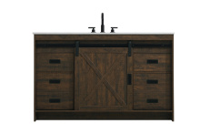 Elegant VF90554EX - Vanity Cabinet 1Dr 4Dw 54''x34''x22'' Expresso